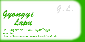 gyongyi lapu business card